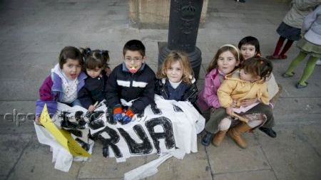 Manifestación Colegio Herrero