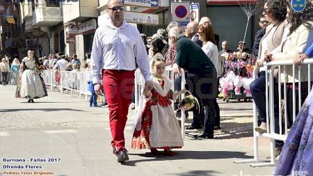 Burriana - Fallas 2017 - Ofrenda Flores - Pasacalle 2