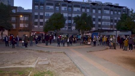 Manifestación de la hostelería de Burriana por el cierre total del sector