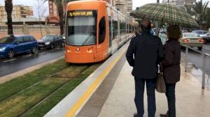 TRAM d'Alacant desplazó en noviembre a 900.000 viajeros