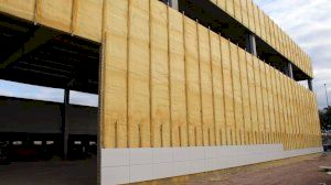 El nou pavelló esportiu d'Onda ja compta amb l'estructura i la façana - (foto 3)