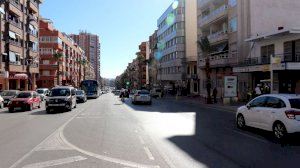 Benidorm asfalta a partir del domingo la avenida Beniardá con un material que absorbe el ruido del tráfico