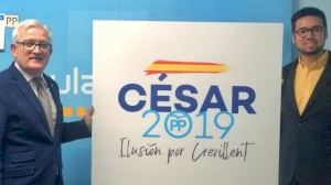 El PP de Crevillent presenta el nuevo logo de la candidatura de César Augusto Asencio