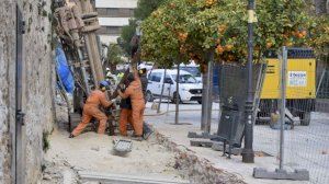 Se inicia la elevación del muro y la perforación de los micropilotes en el monumento de Los Silos