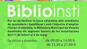 Cultura engega el nou programa Biblioinsti - (foto 2)