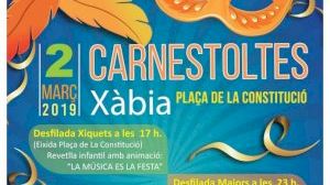 Xàbia celebra los desfiles y fiestas por Carnaval el sábado 2 de marzo