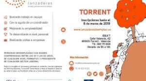 Últimos días para inscribirse en la Lanzadera de Empleo de Torrent