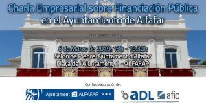 Alfafar organiza una charla empresarial sobre financiación pública