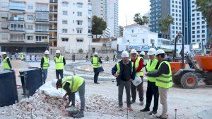 Empieza la pavimentación de la Plaza de la Hispanidad