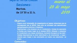 Juventud organiza curso para preparar el examen  Mitjà-C1 de la JQCV