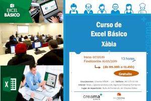 Creama Xàbia ofereix un curs per a aprendre a manejar l'Excel