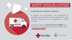 Transport adaptat per a eleccions