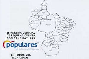 Todos los municipios del Partido Judicial de Requena cuentan con candidaturas del Partido Popular