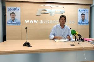 El Partido Popular fundamenta su programa económico para Alicante en 'bajar impuestos y tasas y en crear empleo'