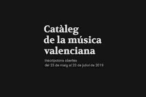 El Institut Valencià de Cultura abre las inscripciones para la segunda edición del Catálogo de la Música Valenciana