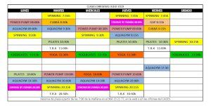 El gimnasio municipal modifica sus horarios acorde a las temperaturas de verano