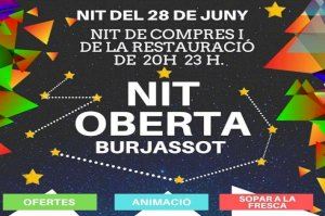 Los comercios de Burjassot dan la bienvenida al verano celebrando su “Nit Oberta” el próximo 28 de junio