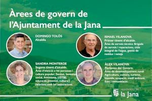 Alcaldia repartix les àrees de govern de la Jana