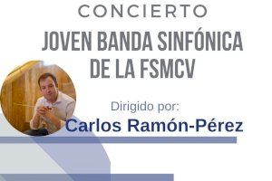 La Banda Joven de la FSMCV actúa en el Clarín con motivo del bicentenario de la sociedad