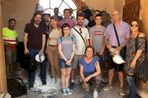 Visita a las obras de rehabilitación del Castillo de Bétera