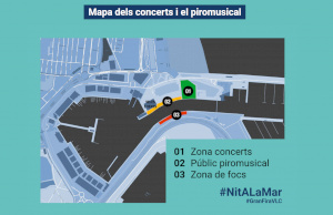 La Gran Fira reedita este sábado la ‘Nit a la Mar’ con un piromusical y conciertos gratuitos en La Marina