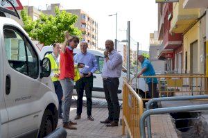 El Ayuntamiento de la Vall d’Uixó y FACSA inician los trabajos para renovar la red de agua potable en la carretera Segorbe