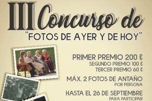 Concurso fotográfico para mayores “Fotos de ayer y de Hoy”