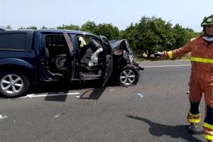 Un accidente en Oliva se salda con seis heridos, entre ellos un bebé