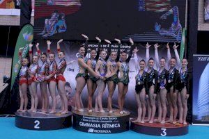El Club de Gimnasia Rítmica l’Almara de Burjassot se corona en conjuntos y en individual a nivel nacional