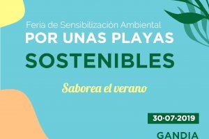 La platja de Gandia acull la Fira de Sensibilització Ambiental “Per unes platges sostenibles”