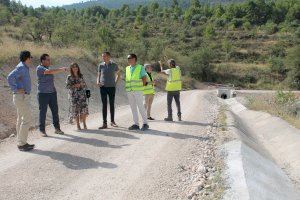 Recta final de les obres del cunetó est del polígon Santiago Payá