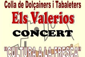 Cultura organiza un concierto ‘a la fresca’ al ritmo de dolçaina y tabalet de la colla Els Valerios