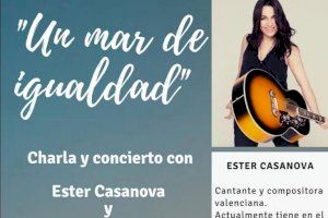 La cantautora valenciana Ester Casanova en Gandia