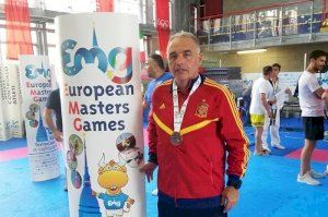 Miguel Ángel Orts, entrenador del Club Deportivo Taekwondo Paterna, consigue la medalla de Bronce en los European-MasterGames 2019