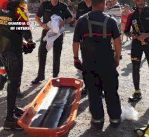 Rescatado un hombre que se había precipitado desde la Cueva Fuente de los Baños al río Mijares (Montanejos)