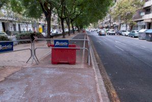 Conclouen els treballs de reparació del carril bici de Manuel Candela en València