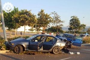 Nueve heridos en dos accidentes de tráfico en la Ronda Norte de Castellón