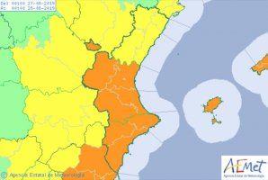 La AEMET alerta del riesgo importante de lluvias intensas y tormentas en Alicante durante este martes