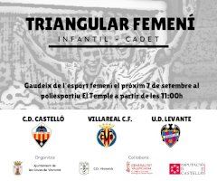 Les Coves de Vinromà potència l'esport femení amb la celebració del triangular de futbol