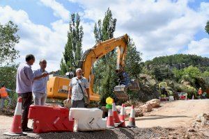 La Diputación de Castellón amplía la anchura del tramo de la CV-207 comprendido entre Puebla de Arenoso y Los Calpes para mejorar la seguridad vial