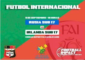 Irlanda vs. Rusia sub 17 esta tarde en el Camilo Cano