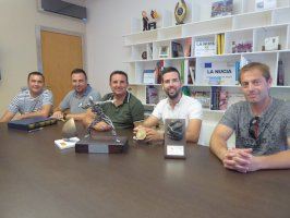 Recepción a Pere Roc II por su   Trofeo Diputación de “Escala i Corda”