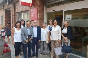 Miguel Chavarría, alcalde d'Alboraia, visita les obres realitzades per a la remodelació del Punt d'Atenció Continuada de Racó de Sant Llorenç