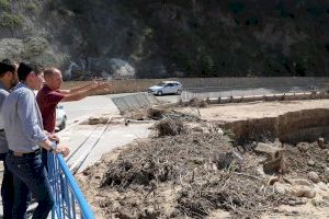 La Diputació actuará con urgencia para reparar y reforzar la seguridad de las carreteras afectadas por la DANA