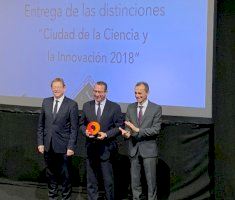 Benidorm recibe la Distinción Ciudad de la Ciencia y la Innovación 2018