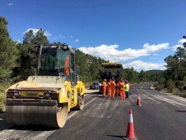Les obres de reasfaltat i millora de la seguretat en la CV-345 a Higueruelas acabaran al novembre - (foto 2)