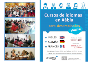 Creama Xàbia ofereix un any més cursos gratuïts d'idiomes per a aturats