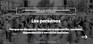 Compromís presenta la web ahoragobierno.es para visibilizar quién paga la irresponsabilidad de no querer formar un gobierno progresista en el Estado