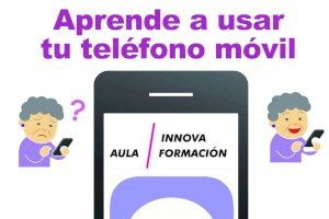 Taller gratuito “Aprende a usar tu teléfono móvil” con Aula Innova Formación