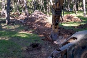 Torrent instala 9 nuevos cañones de agua para ampliar el sistema de defensa contra incendios en El Vedat